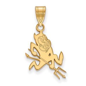 14k Yellow Gold Arizona State Large Mascot Pendant